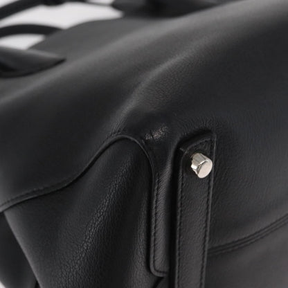 Christian Dior Open Bar Bag Leather, BLACK, LEATHER, Handbag