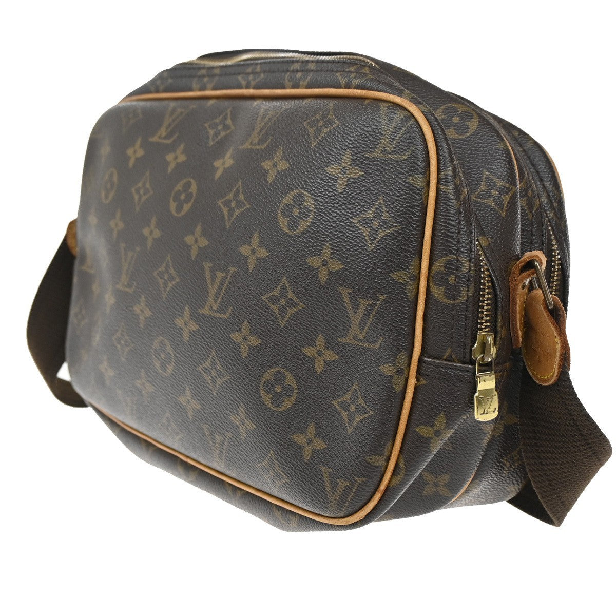 Louis Vuitton Reporter Bag Monogram Canvas, BROWN, CANVAS, Shoulder bag