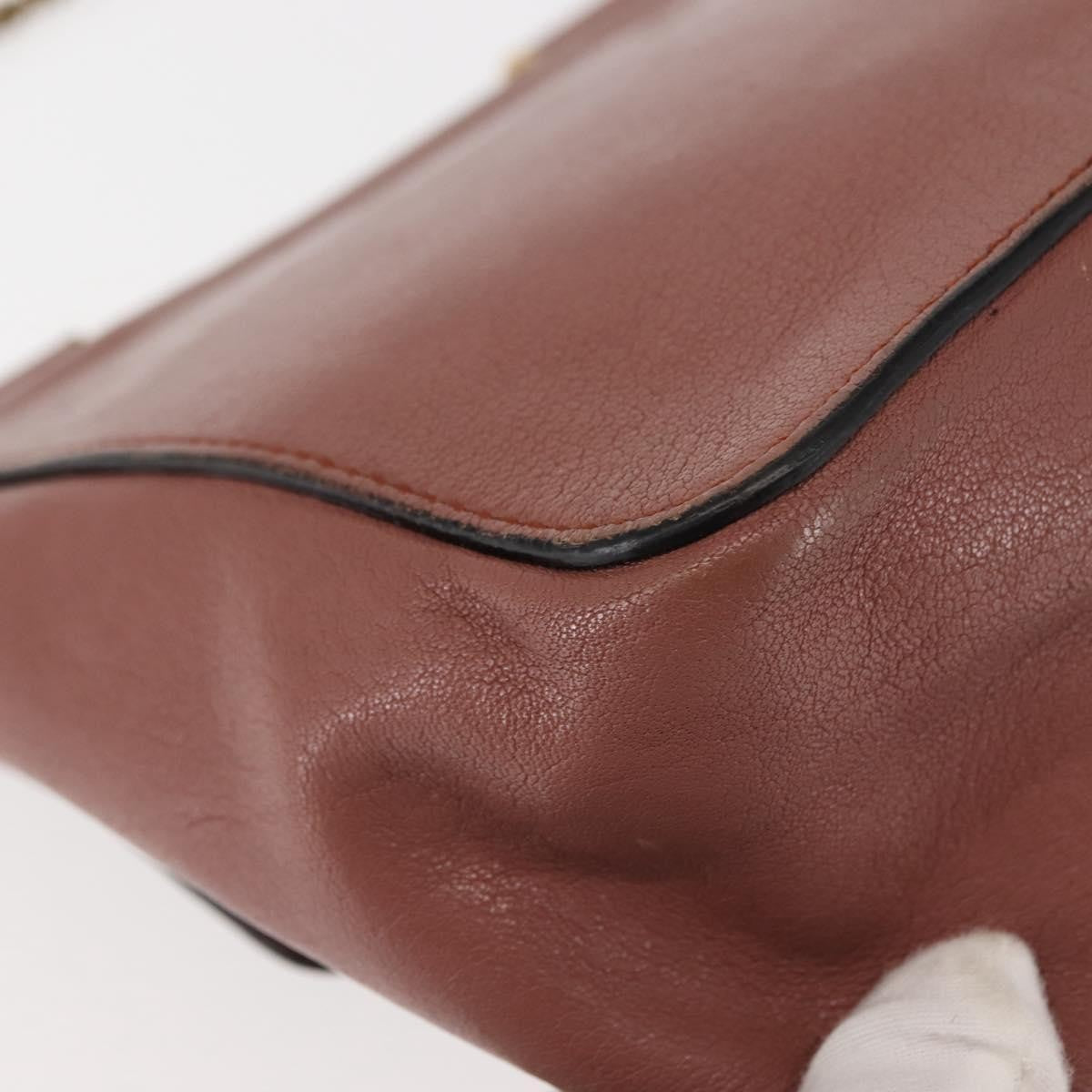 Chloe Elsie Chain Shoulder Bag Leather, PINK, LEATHER, Shoulder bag