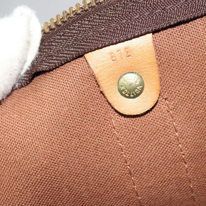 Louis Vuitton Keepall Bandouliere Bag Monogram Canvas, BROWN, CANVAS, Travel bag