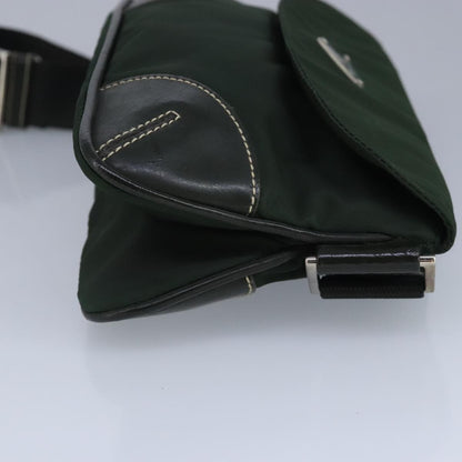 Prada Waist Bag Nylon and leather, KHAKI, NYLON, Shoulder bag