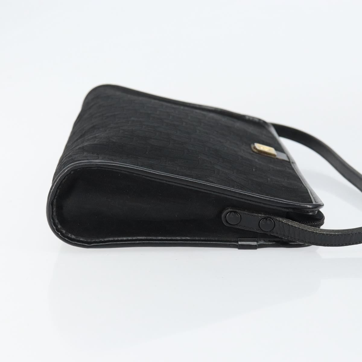 Christian Dior Vintage Trotter Shoulder Bag Canvas, BLACK, CANVAS, Shoulder bag