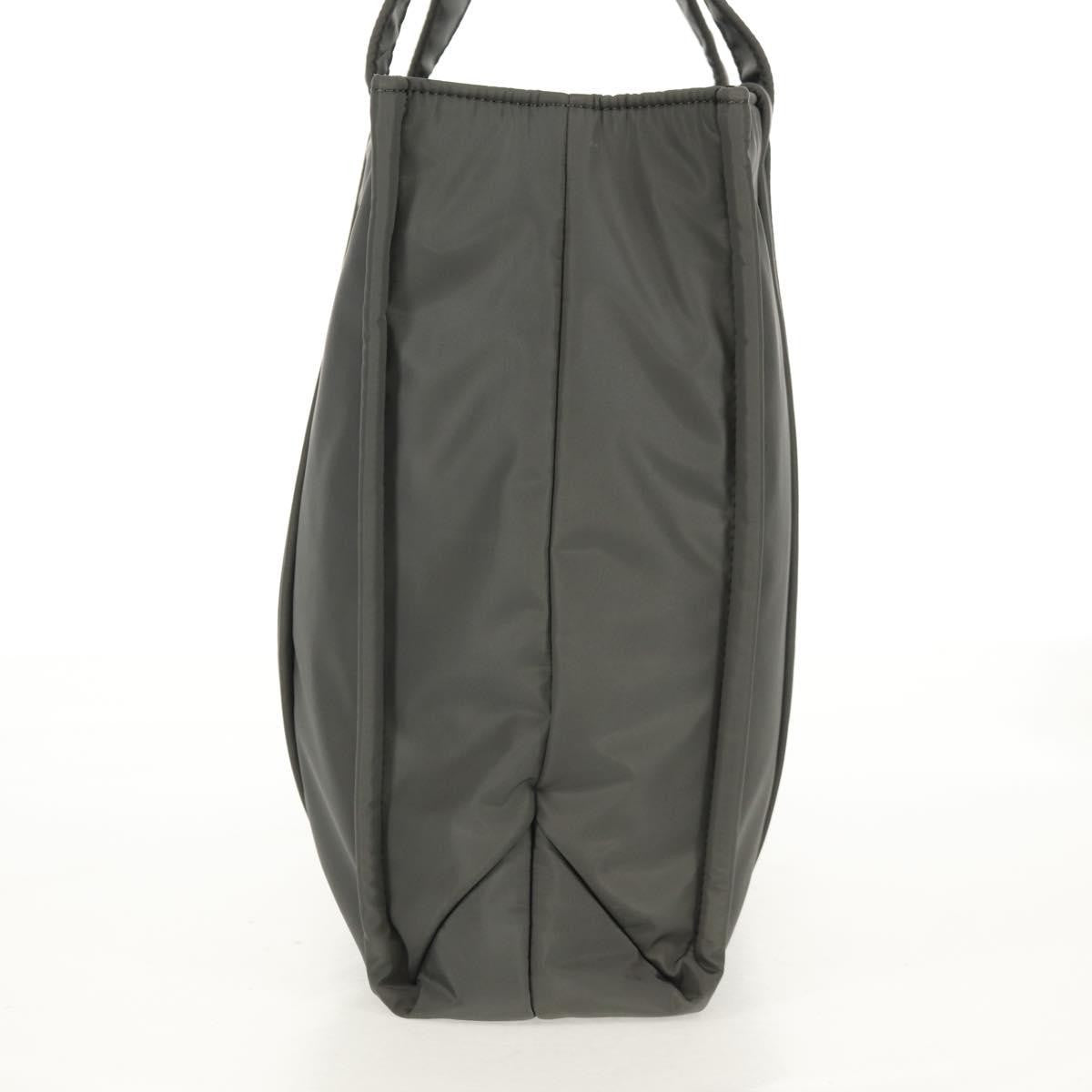 Chloe Woody Tote Recycled Nylon, GRAY, NYLON, Tote bag