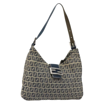 Fendi Vintage Hobo Zucchino Canvas, NAVY, CANVAS, Shoulder bag