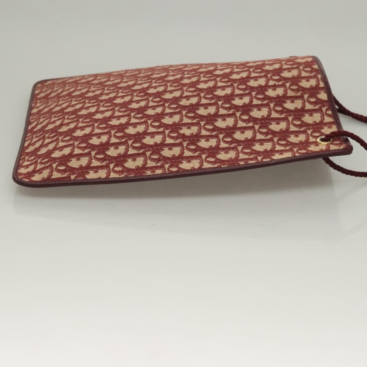 Christian Dior Vintage Trotter Shoulder Bag Canvas, RED, CANVAS, Shoulder bag