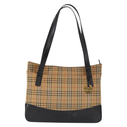 Burberry Nova check Shoulder bag Canvas, BEIGE, CANVAS, Shoulder bag