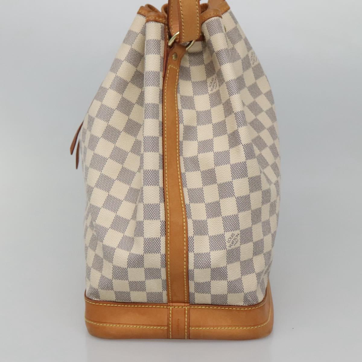 Louis Vuitton Noe Handbag Damier, WHITE, CANVAS, Handbag