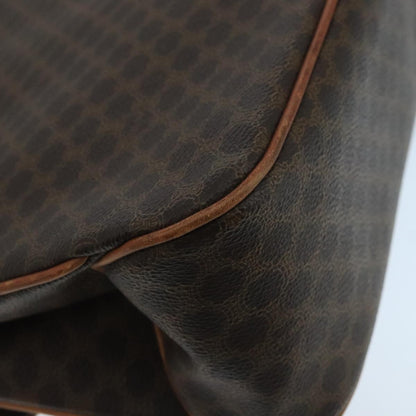 Celine Vintage Macadam Handbag Canvas, BROWN, CANVAS, Handbag