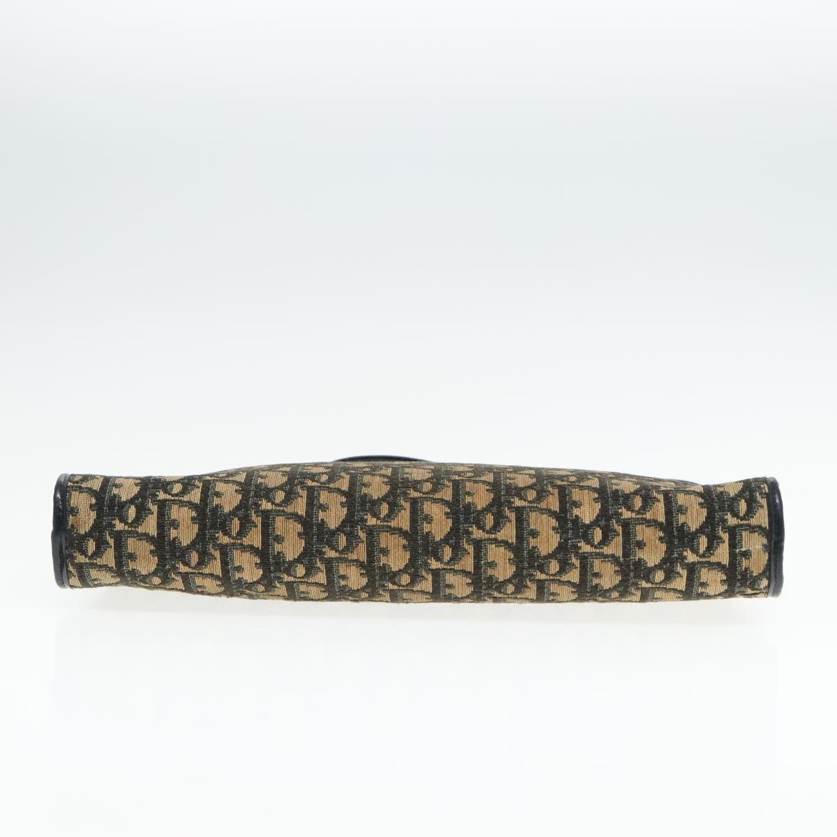 Christian Dior Vintage Trotter Shoulder Bag Canvas, NAVY, CANVAS, Shoulder bag