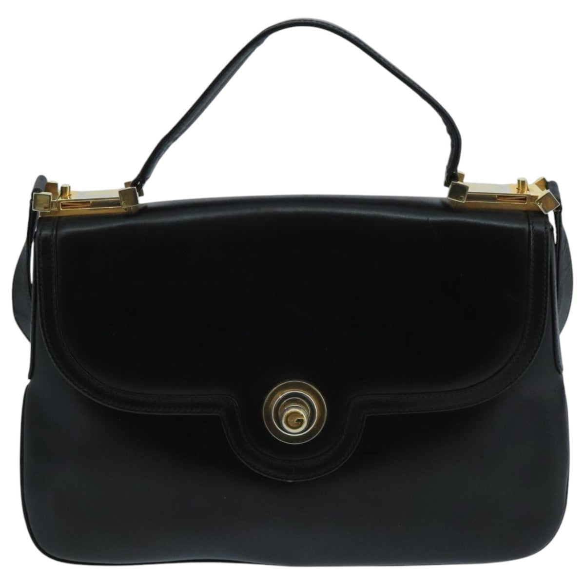 Gucci Vintage Shoulder Bag Leather, BLACK, LEATHER, Shoulder bag