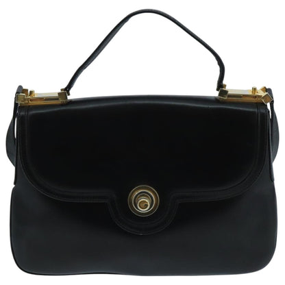 Gucci Vintage Shoulder Bag Leather, BLACK, LEATHER, Shoulder bag