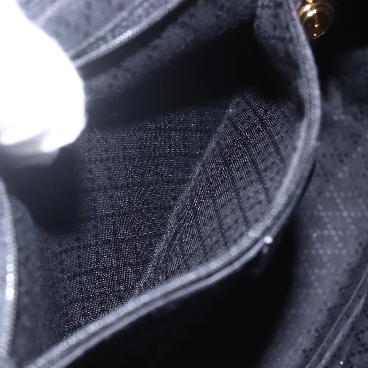 Gucci Vintage Bamboo Backpack Leather, BLACK, LEATHER, Backpack