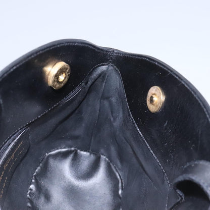 Salvatore Ferragamo Vintage Shoulder Bag Leather, BLACK, LEATHER, Shoulder bag