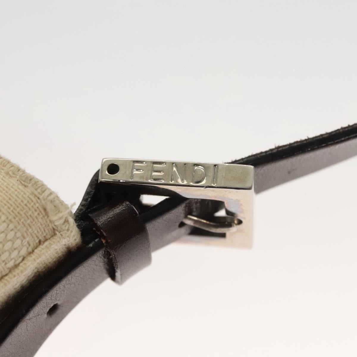 Fendi Mamma Baguette Shoulder Bag Canvas, BEIGE, CANVAS, Shoulder bag