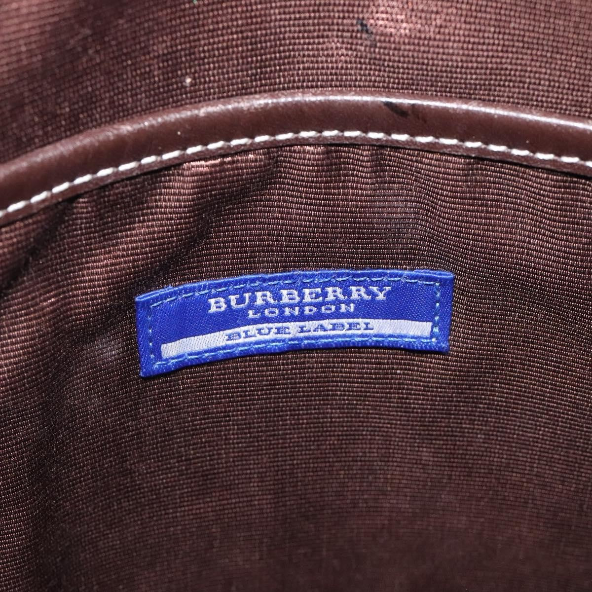 Burberry Nova Check Blue Label Canvas, BEIGE, CANVAS, Shoulder bag