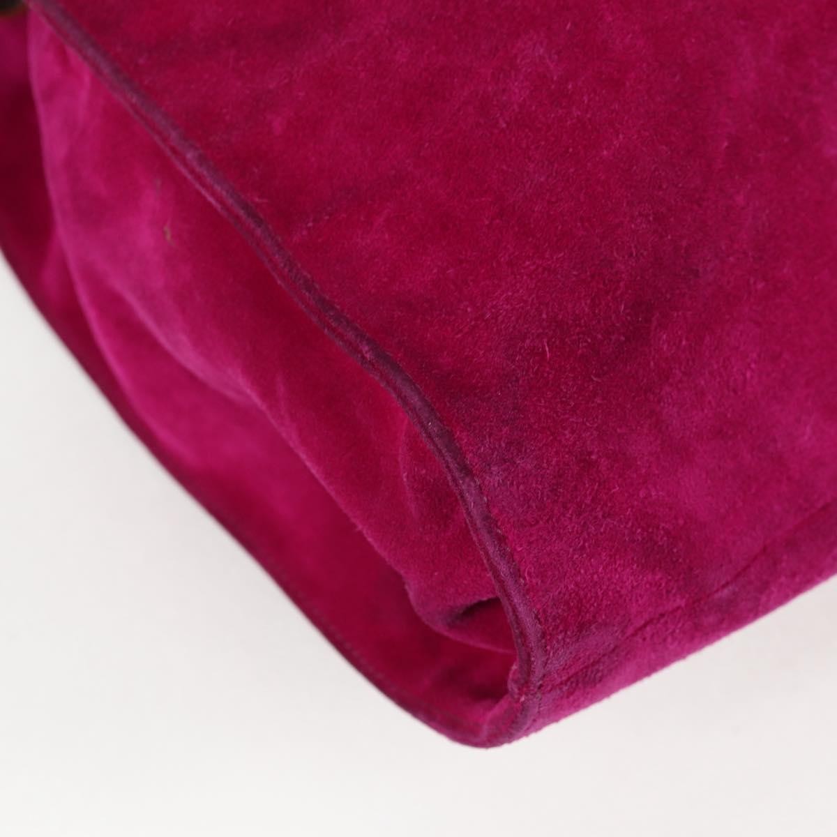 Loewe Anagram Shoulder Bag Suede, PURPLE, SUEDE, Shoulder bag