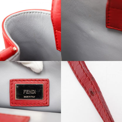 Fendi 2Jours Bag Leather, RED, LEATHER, Handbag