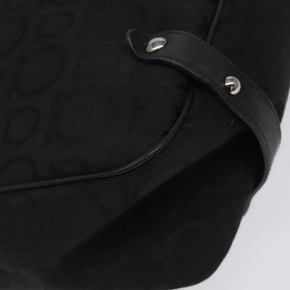 Salvatore Ferragamo Gancini Tote Gancini Canvas, BLACK, CANVAS, Tote bag