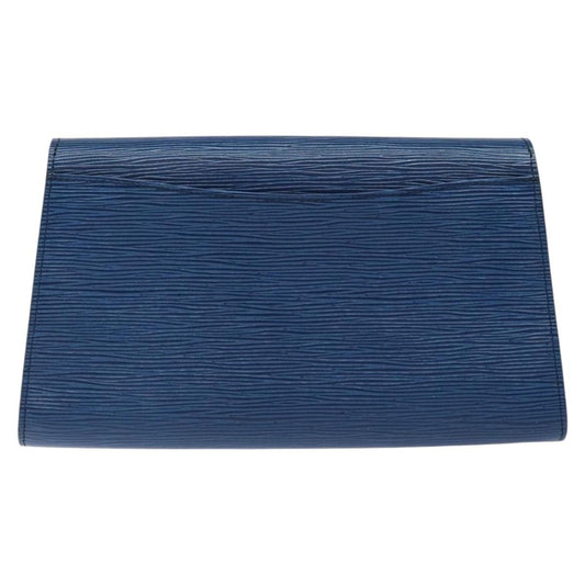 Louis Vuitton Art Deco Clutch Epi Leather, BLUE, LEATHER, Clutche & pouche