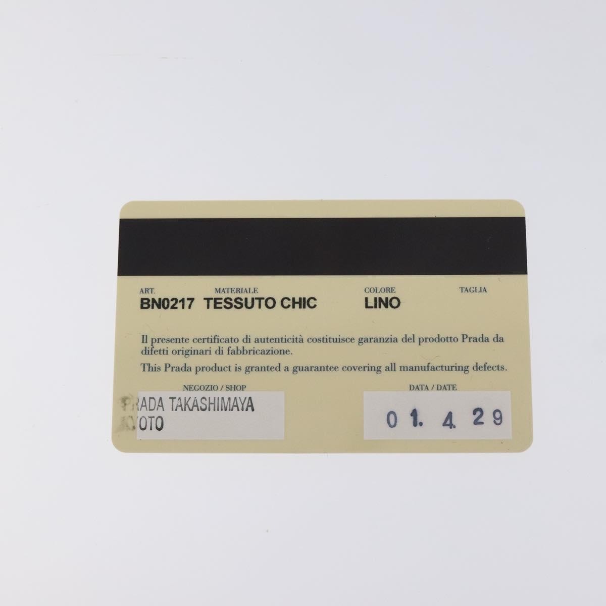 Prada Vintage Zip Handbag Tessuto, BEIGE, NYLON, Handbag