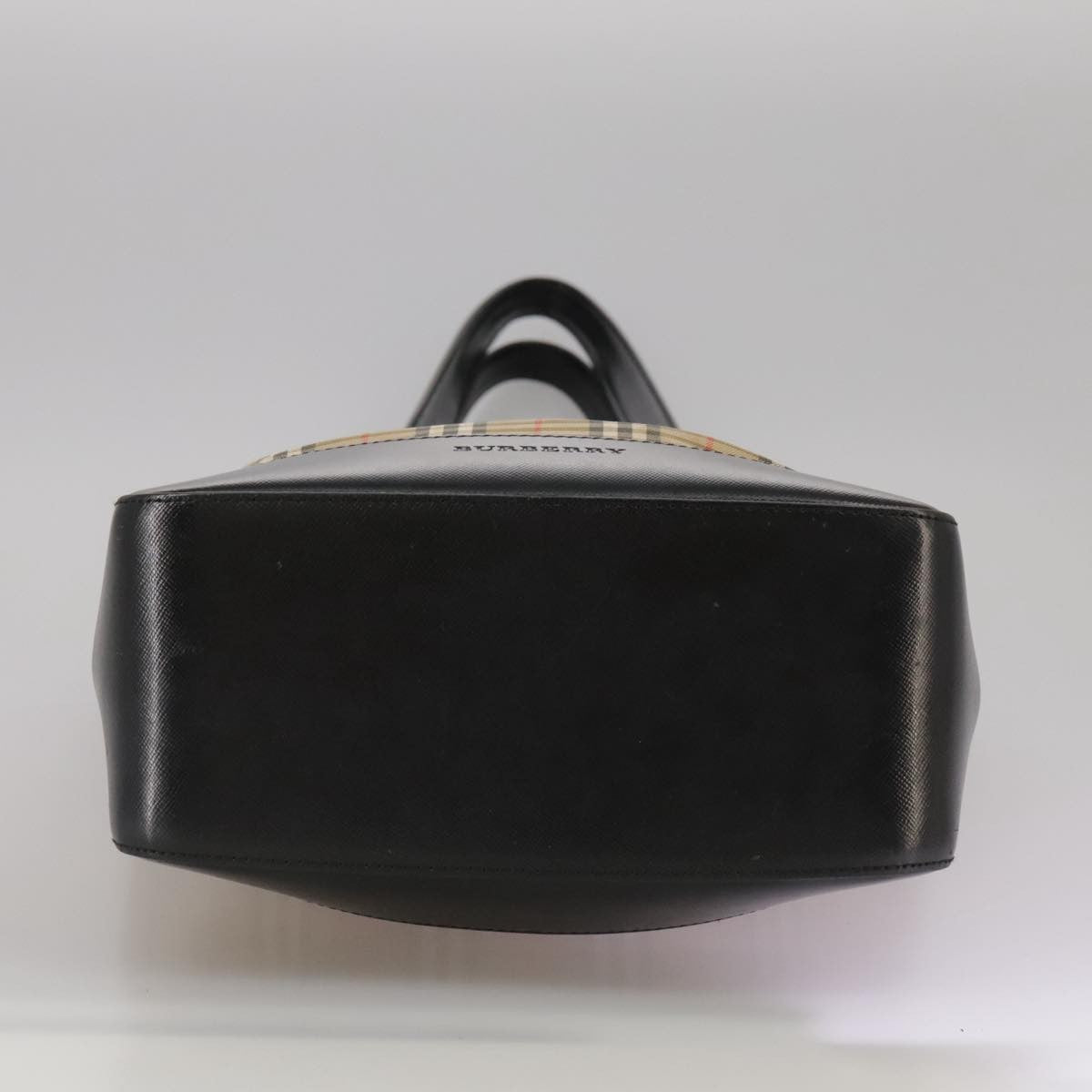 Burberry Nova Check Tote Leather, BEIGE, CANVAS, Tote bag