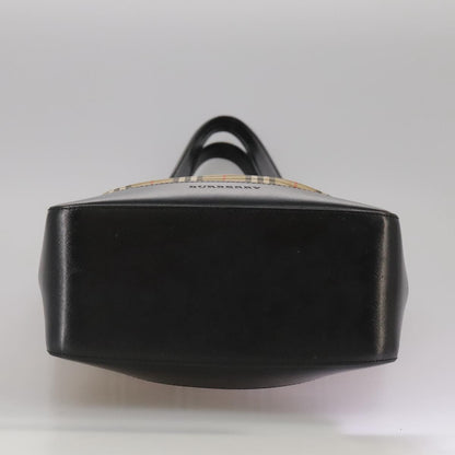 Burberry Nova Check Tote Leather, BEIGE, CANVAS, Tote bag