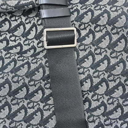 Christian Dior Vintage Trotter Messenger Bag Diorissimo Canvas, BLACK, CANVAS, Shoulder bag