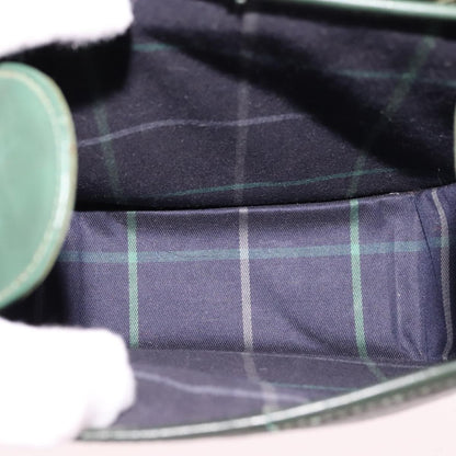 Burberry Vintage Shoulder Bag Leather, GREEN, LEATHER, Shoulder bag