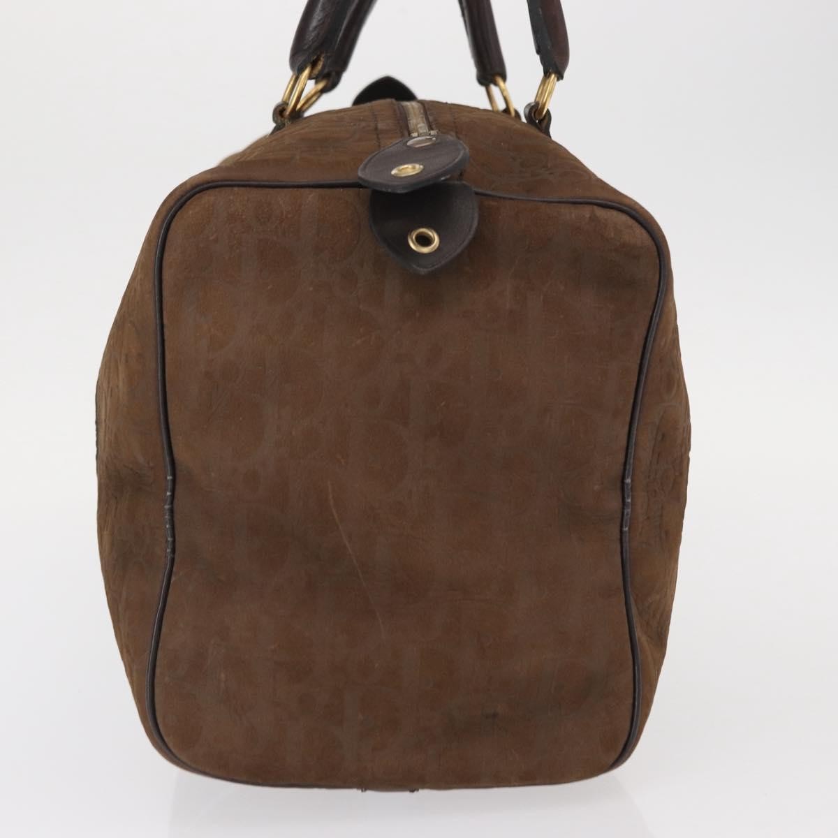 Christian Dior Vintage Trotter Boston Bag Canvas, BROWN, CANVAS, Travel bag