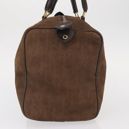 Christian Dior Vintage Trotter Boston Bag Canvas, BROWN, CANVAS, Travel bag