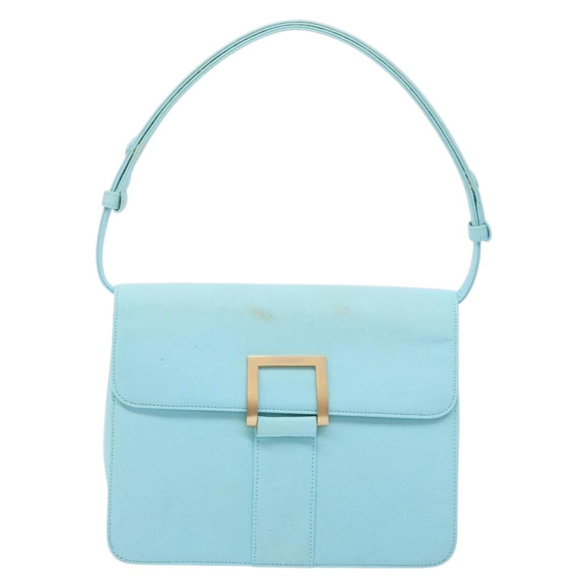 Saint Laurent Vintage Shoulder Bag Canvas, BLUE, CANVAS, Shoulder bag