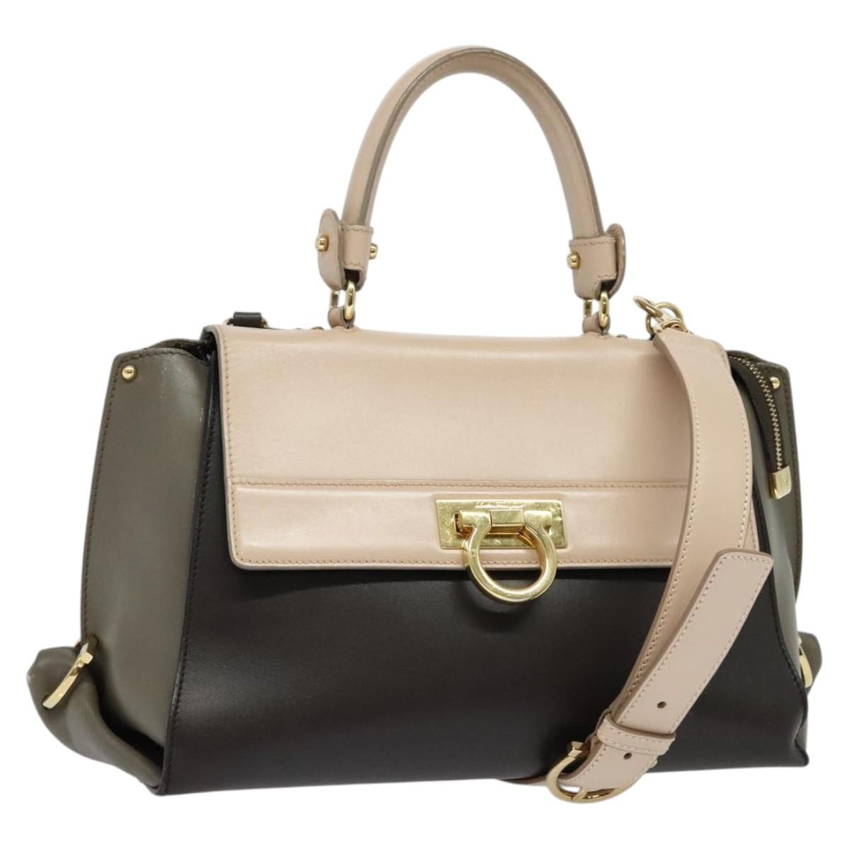 Salvatore Ferragamo Sofia Satchel Leather, MULTICOLOUR, LEATHER, Handbag