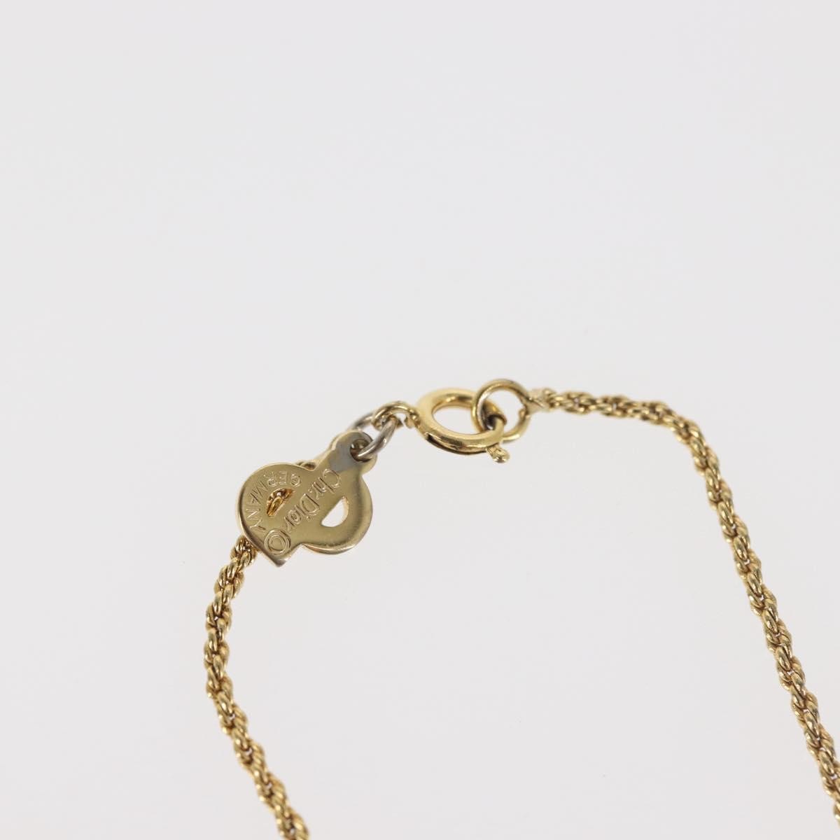 Christian Dior CD Pendant Necklace Metal, GOLD, METAL, Necklace
