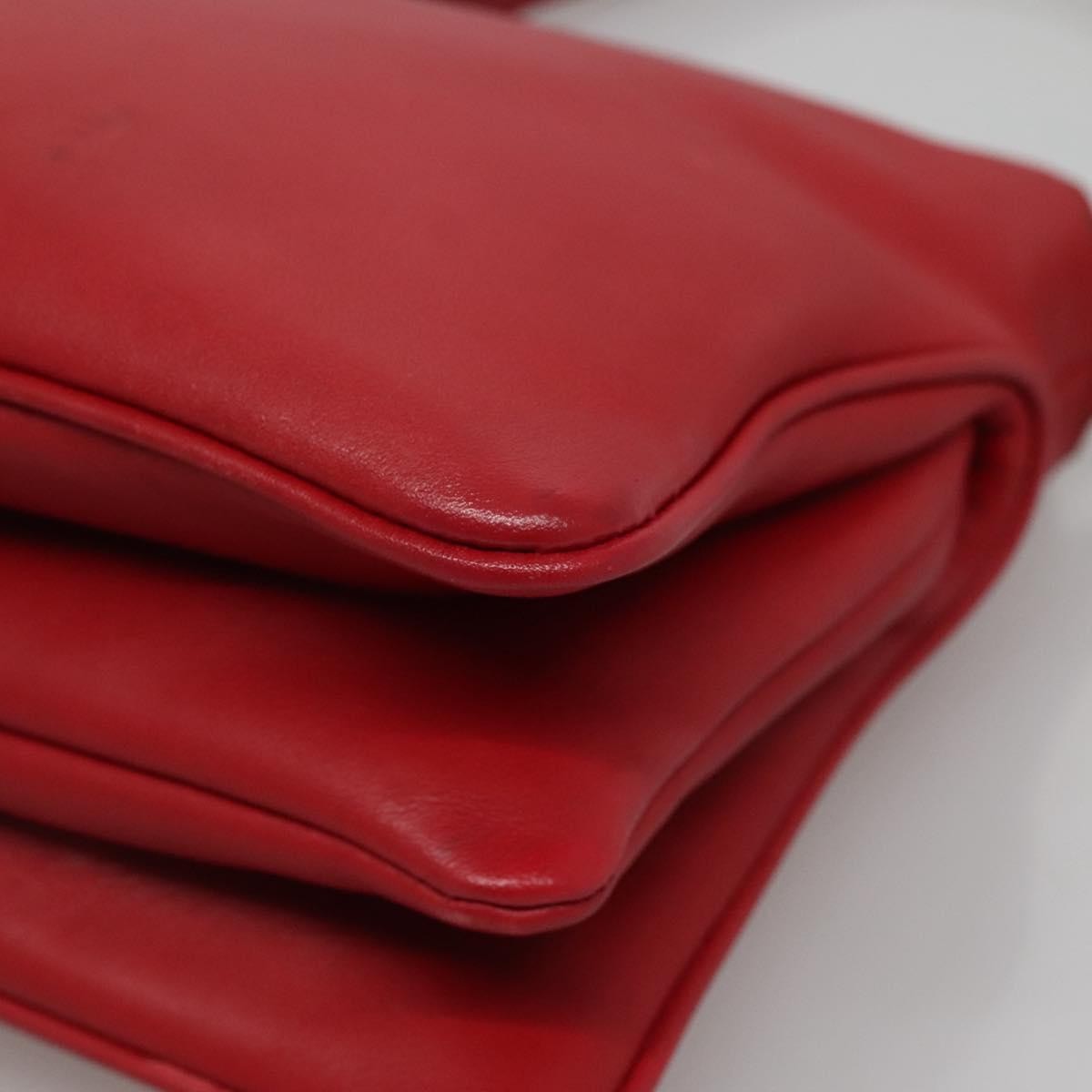 Miu Miu Triple Compartment Convertible Satchel Leather, RED, LEATHER, Shoulder bag