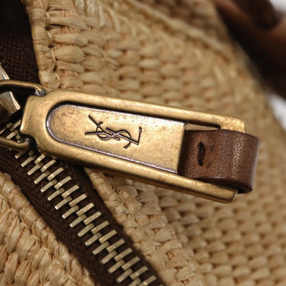 Saint Laurent Downtown Tote Raffia, BEIGE, WICKER, Tote bag