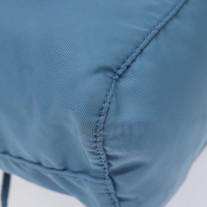 Prada Drawstring Wristlet Bucket Bag Tessuto, BLUE, NYLON, Clutche & pouche