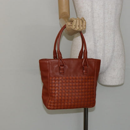 Bottega Veneta Parachute Handle Bag Intrecciato Leather, BROWN, LEATHER, Tote bag