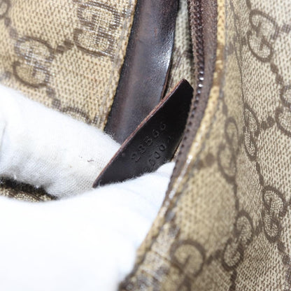 Gucci Vintage Double Belt Bag GG Canvas with Leather, BEIGE, CANVAS, Clutche & pouche