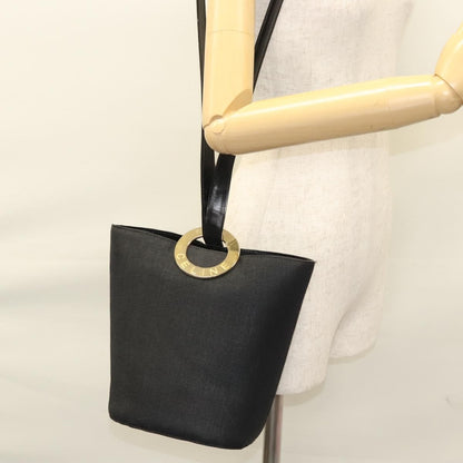 Celine Circle logo Canvas, BLACK, CANVAS, Shoulder bag