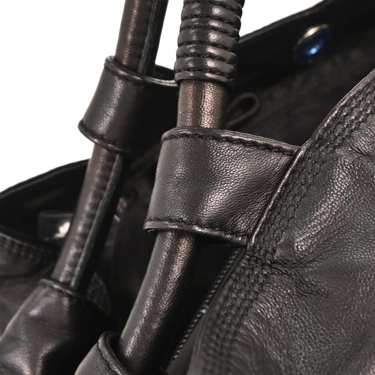 Loewe Anagram Logo Nappa Aire Hand Bag Leather, BLACK, LEATHER, Handbag