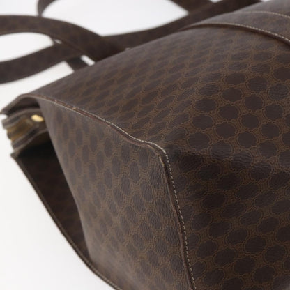 Celine Vintage Macadam Tote bag Canvas and Leather, BROWN, CANVAS, Tote bag