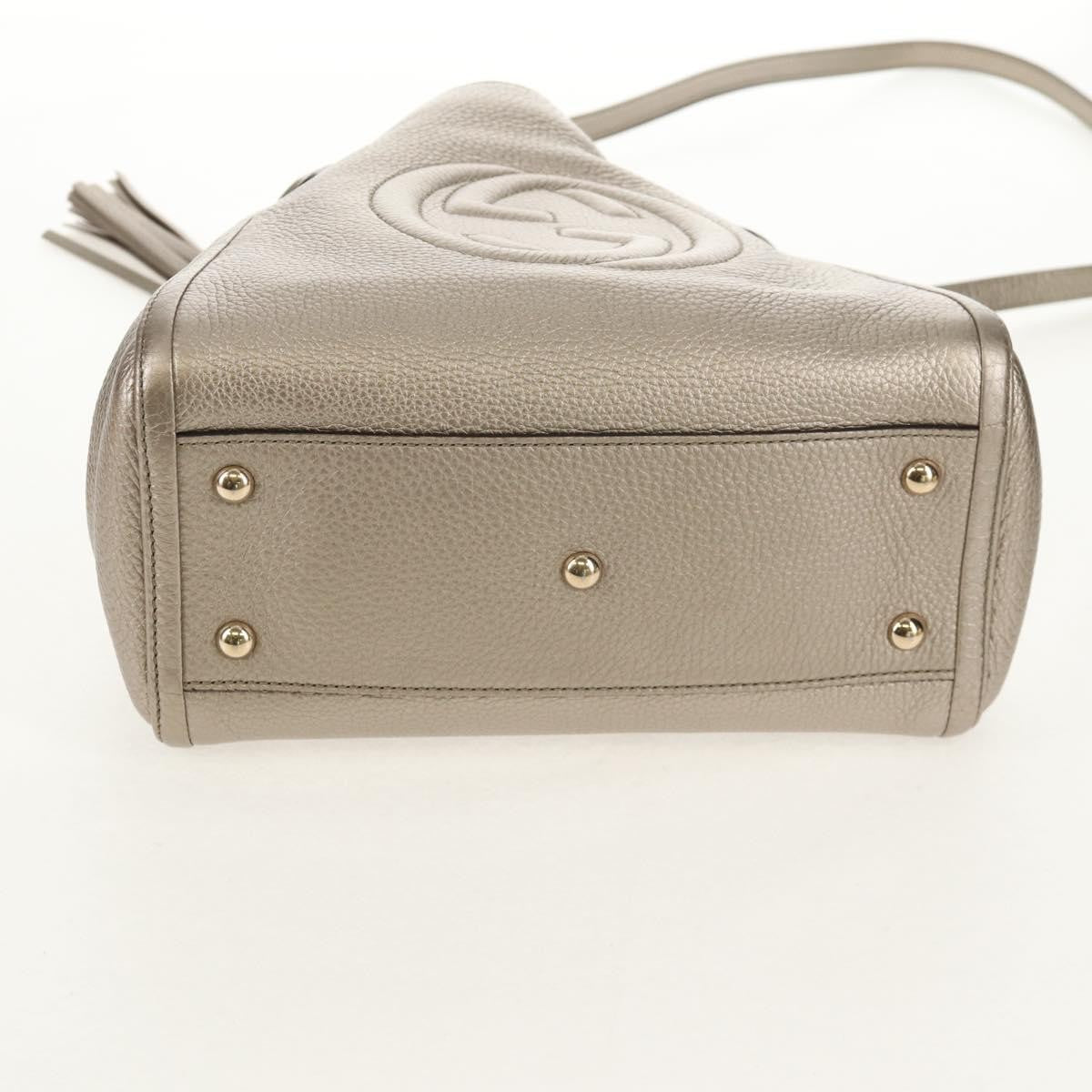 Gucci Soho Convertible Hobo Leather, GOLD, LEATHER, Handbag