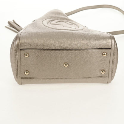 Gucci Soho Convertible Hobo Leather, GOLD, LEATHER, Handbag