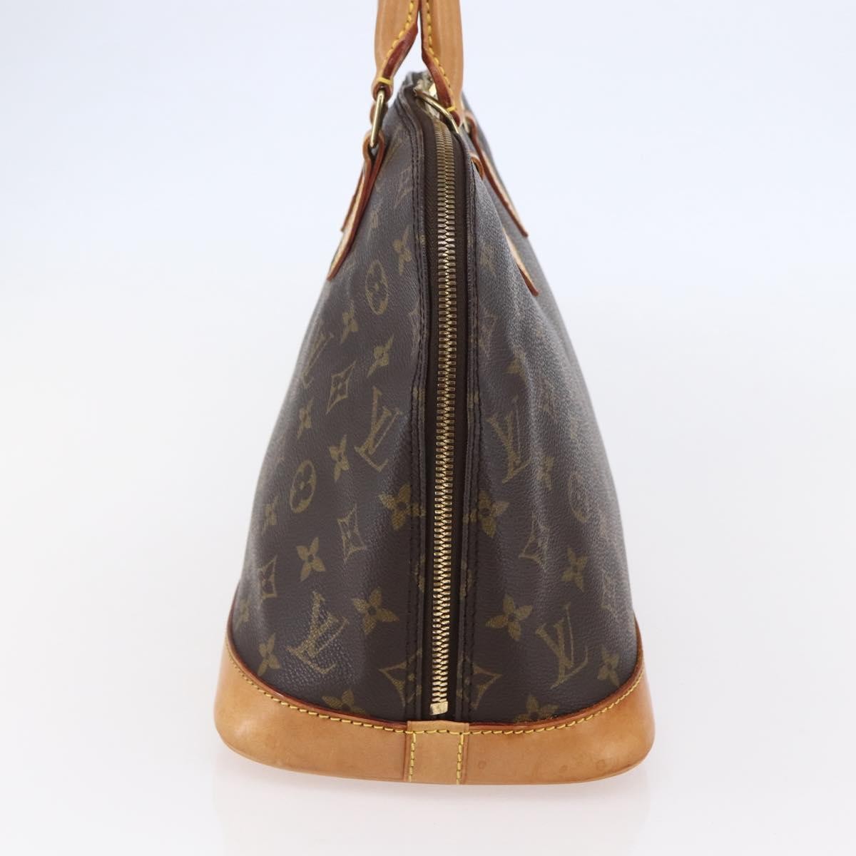 Louis Vuitton Alma Handbag Monogram Canvas, BROWN, CANVAS, Handbag