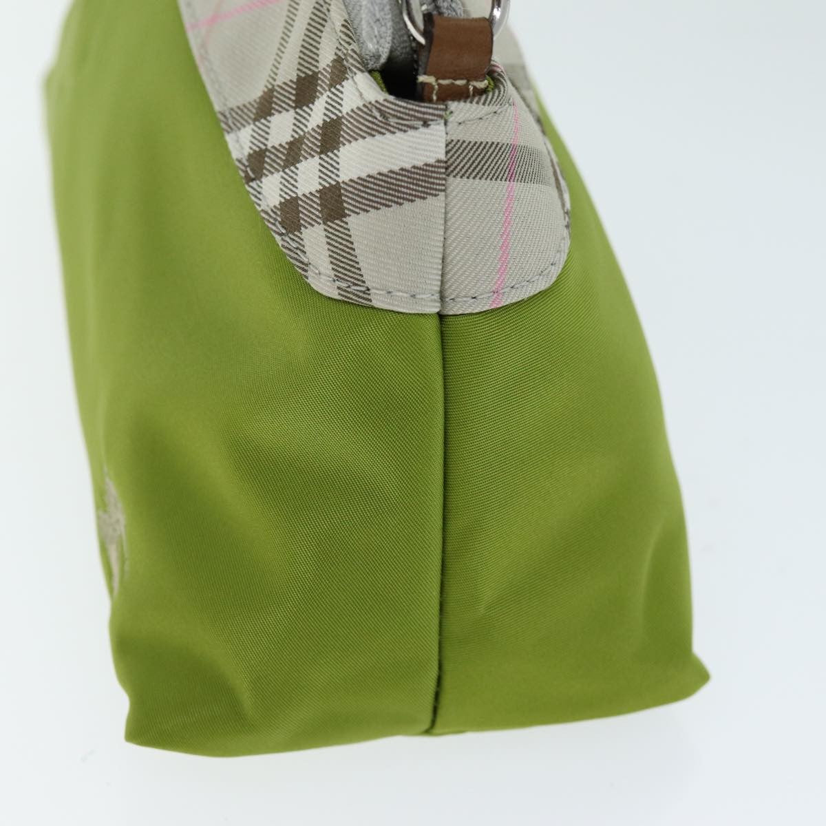 Burberry Nova check Pochette Nylon, GREEN, NYLON, Clutche & pouche