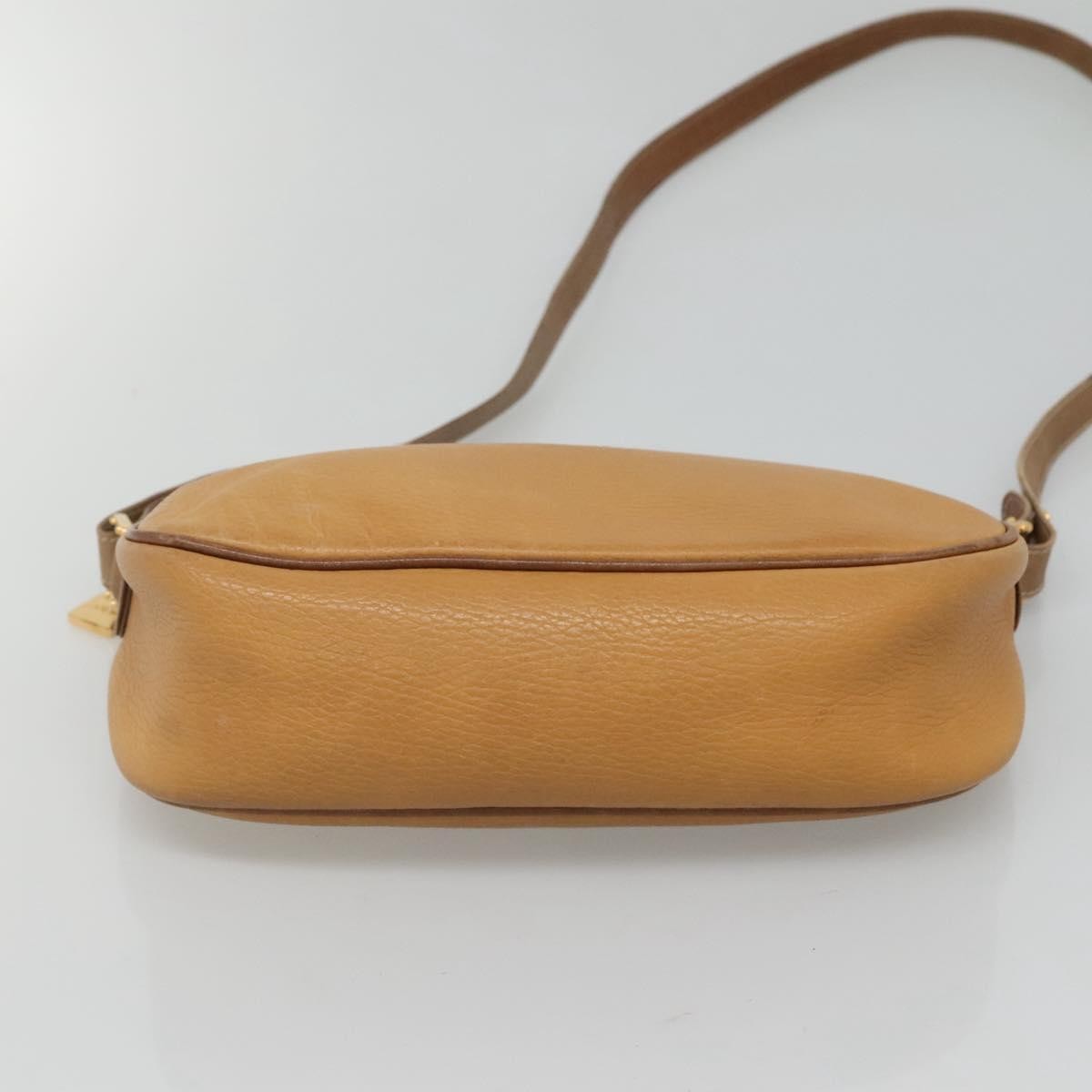 Loewe Anagram Shoulder Bag Leather, YELLOW, LEATHER, Shoulder bag