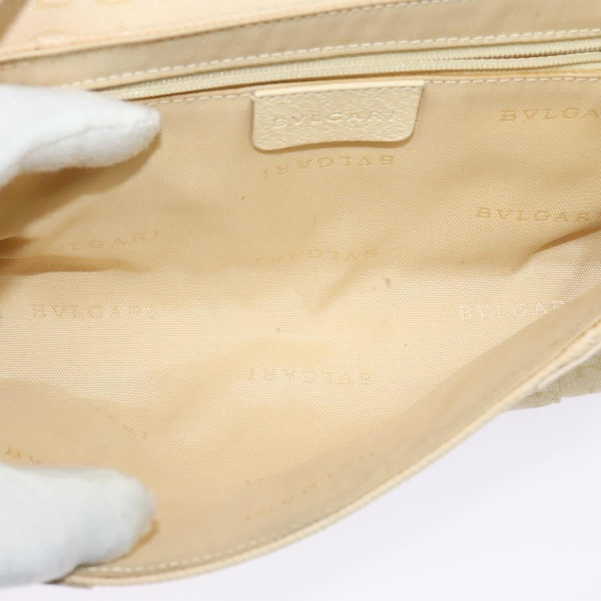 Bvlgari B.Zero1 Logomania Bag Canvas with Leather, BEIGE, CANVAS, Shoulder bag