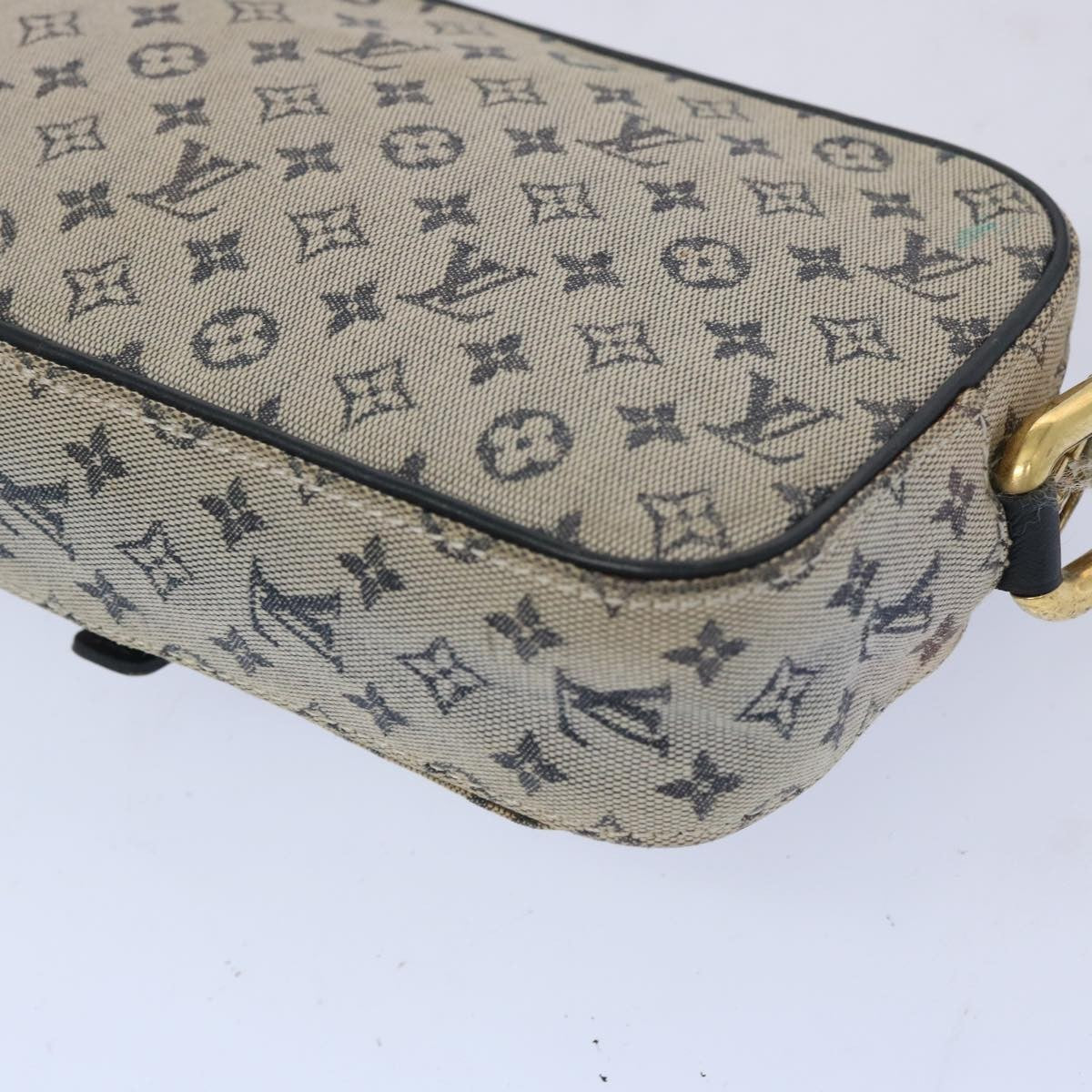 Louis Vuitton Juliette Crossbody Bag Mini Lin, BLUE, CANVAS, Shoulder bag