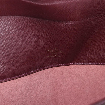 Louis Vuitton Serviette Kourad Briefcase Taiga Leather, Burgundy, Leather, Briefcase