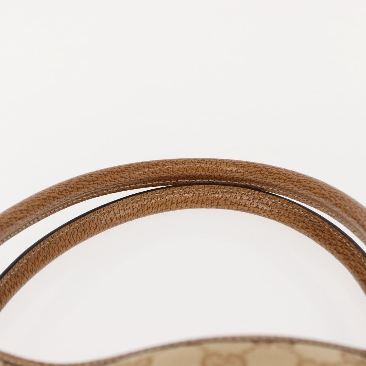 Gucci Vintage Ring Tote GG Canvas with Leather, BEIGE, CANVAS, Tote bag